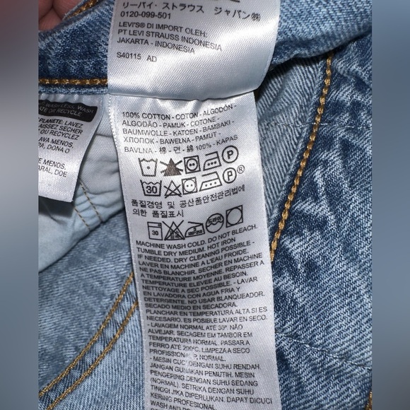 LEVI’S ORIGINAL FIT HIGH RISE WOMEN’S SHORTS - Picture 5 of 5